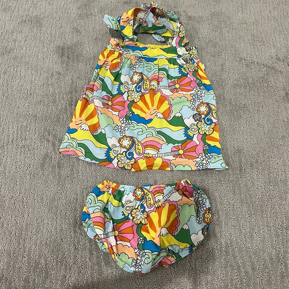 Stella McCartney toddler 2 piece colorful dress